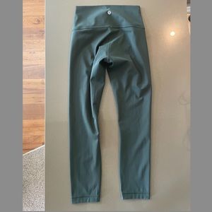 Lululemon Wunder Under High Rise Crop 23” Size 4 Rainforest Green